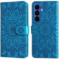Mobigear Sunflower Housse Samsung Galaxy S26 Etui Porte-Monnaie - Bleu