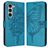 Mobigear Butterfly Housse Samsung Galaxy Z Fold 6 Etui Porte-Monnaie - Bleu