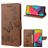Mobigear Butterfly Housse Samsung Galaxy M53 Etui Porte-Monnaie - Marron