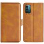 Mobigear Slim Magnet Housse Nokia G21 Etui Porte-Monnaie - Cognac