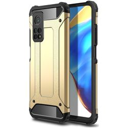 Mobigear Outdoor Coque Xiaomi Mi 10T Pro Coque arrière Rigide Anti-Chocs - Or