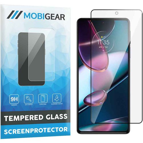 Mobigear Premium Motorola Edge 30 Pro Verre trempé Protection d'écran - Compatible coque - Noir