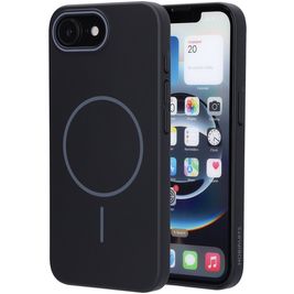 Mobiparts Slim Line Coque iPhone 16e MagSafe Coque arrière Rigide - Onyx Black