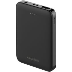 Mobilize - Batterie externe Double USB / USB-C 5.000 mAh 10W - Noir