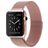 Mobigear Loop Bracelet Milanais Apple Watch Fermeture magnétique - 49/46/45/44 mm - Rose doré