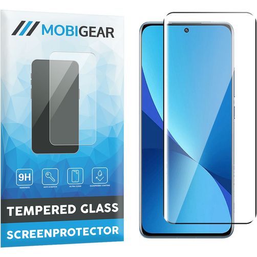 Mobigear Premium Xiaomi 12X Verre trempé Protection d'écran - Compatible coque - Noir