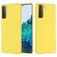 Mobigear Rubber Touch Coque Samsung Galaxy S21 Coque arrière en Silicone - Jaune