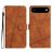 Mobigear Stitch Housse iPhone Air Etui Porte-Monnaie - Marron
