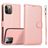 Mobigear Wallet Housse iPhone 16 Pro Etui avec Coque Détachable Porte-Monnaie - Rose doré