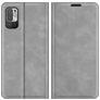 Mobigear Retro Slim Housse POCO M3 Pro Etui Porte-Monnaie - Gris