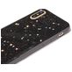 Mobigear Glitter Coque iPhone XR Coque arrière Rigide - Noir