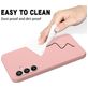 Mobigear Rubber Touch Coque Samsung Galaxy S24 FE Coque arrière en Silicone - Rose