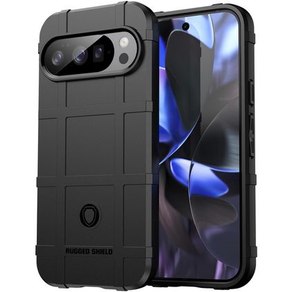 Mobigear Rugged Shield Google Pixel 10 Pro TPU souple Coque arrière Antichoc - Noir