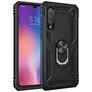 Mobigear Armor Ring Coque Xiaomi Mi 9 Coque arrière Rigide Anti-Chocs avec Anneau-Support - Noir