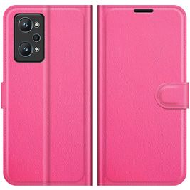 Mobigear Classic Housse Realme GT Neo2 Etui Porte-Monnaie - Magenta