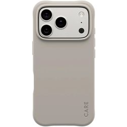 CARE by PanzerGlass Fashionable Coque iPhone 17 Pro MagSafe Coque arrière en Silicone - Vanilla
