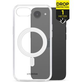 Mobilize Naked Protection Coque Transparente iPhone 16e MagSafe Coque arrière Rigide Anti-Chocs - Transparent