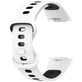 Mobigear Sport Dual Bracelet Silicone Fitbit Charge 5 Fermeture à clou et passant - Blanc / Bleu