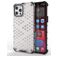 Mobigear Honeycomb Coque iPhone 13 Mini Coque arrière Rigide Anti-Chocs - Blanc