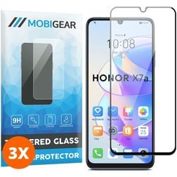 Mobigear Premium HONOR X7A Verre trempé Protection d'écran - Compatible Coque (Lot de 3)