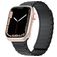 Mobigear Loop Mag Bracelet Silicone Apple Watch Fermeture magnétique - 49/46/45/44 mm - Noir