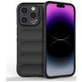 Mobigear Bumpy Coque iPhone 15 Pro Coque arrière en TPU Souple - Noir