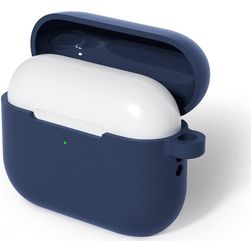 Mobigear Colors Coque Apple AirPods Pro 3 en Silicone Souple - Bleu Marin