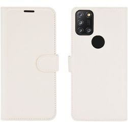 Mobigear Classic Housse Alcatel 3X (2020) Etui Porte-Monnaie - Blanc