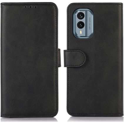Mobigear Wallet Nokia X30 Étui Portefeuille - Noir