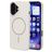 Mobiparts Slim Line iPhone 16 MagSafe Plastique rigide Coque arrière - Off White