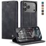CaseMe 013 Housse iPhone 17 Pro Etui Porte-Monnaie - Noir