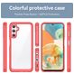 Mobigear Crystal Coque Samsung Galaxy A54 Coque arrière Rigide - Transparent / Rouge