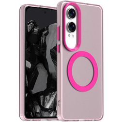 Mobigear Shockproof Coque OnePlus Nord CE 4 Lite MagSafe Coque arrière Rigide - Rouge