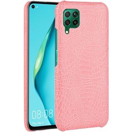 Mobigear Croco Coque Huawei P40 Lite Coque arrière Rigide - Rose