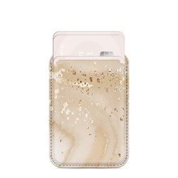 MIO - Porte Cartes en - 3 Cartes - Compatible MagSafe - Gold