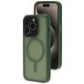 Mobiparts Hardcover Coque iPhone 15 Pro MagSafe Coque arrière Rigide - Satin Green