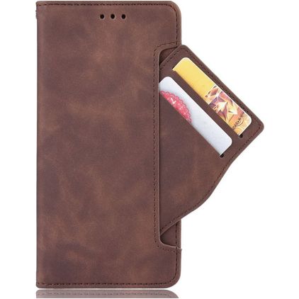 Mobigear Slide Wallet Housse POCO F4 GT Etui Porte-Monnaie - Marron