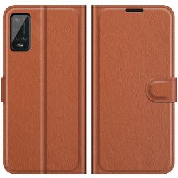 Mobigear Classic Wiko Power U20 Étui Portefeuille - Marron