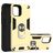 Mobigear Armor Ring Coque iPhone 12 Pro Max Coque arrière Rigide Anti-Chocs avec Anneau-Support - Or