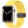 Mobigear Sport Mag Bracelet Silicone Apple Watch Fermeture magnétique - 42/41/40/38 mm - Jaune