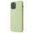 Mobigear Rubber Touch Coque iPhone 12 Pro Coque arrière en Silicone - Vert pastel