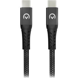 Mobilize Strong Nylon - Câble USB-C vers USB-C 2 mètres - Noir