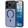 Mobiparts Hardcover Coque iPhone 17 Pro Max MagSafe Coque arrière Rigide - Satin Blue