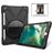 Mobigear SureGrip XGuard Coque iPad 6 (2018) Coque arrière en Plastique rigide,Silicone + Porte-crayon + Bandoulière + Support Amovible - Noir