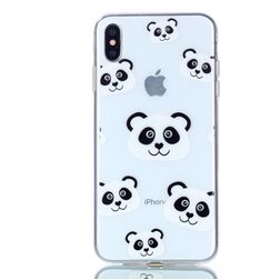 Mobigear Design iPhone XS Max TPU souple Coque arrière - Panda
