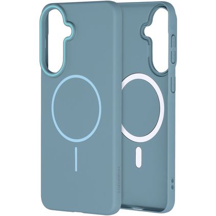 Mobiparts Slim Line Coque Samsung Galaxy A57 MagSafe Coque arrière Rigide - Sage Green
