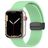 Mobigear Sport Mag Bracelet Silicone Apple Watch Fermeture magnétique - 49/46/45/44 mm - Vert pastel