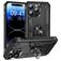 Mobigear Armor Ring Coque iPhone 16 Pro Coque arrière Rigide Anti-Chocs avec Anneau-Support - Noir