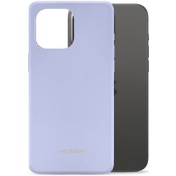 Mobilize Rubber Gelly Coque iPhone 15 Pro Max Coque arrière en TPU Souple - Pastel Purple