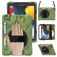 Mobigear SureGrip XGuard Coque iPad 8 (2020) Coque arrière en Plastique rigide,Silicone + Porte-crayon + Bandoulière + Support Amovible - Camouflage